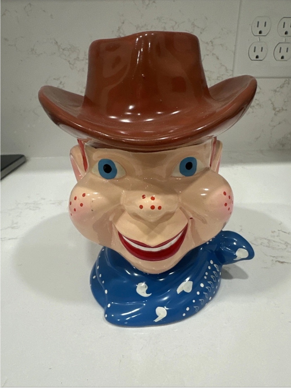 Leadworks 1988 HOWDY DOODY Head Vase Character Figure